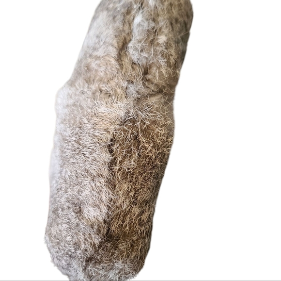 MICHAEL KORS Rabbit Fur Crossbody Bag With Silver Hardware and Black Detailing - Picture 10 of 12